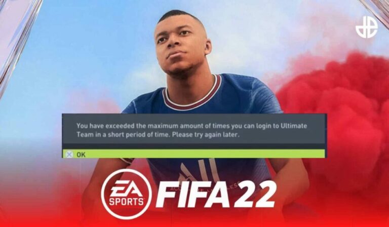 How to fix FIFA 22 Ultimate Team exceeded login tries error?